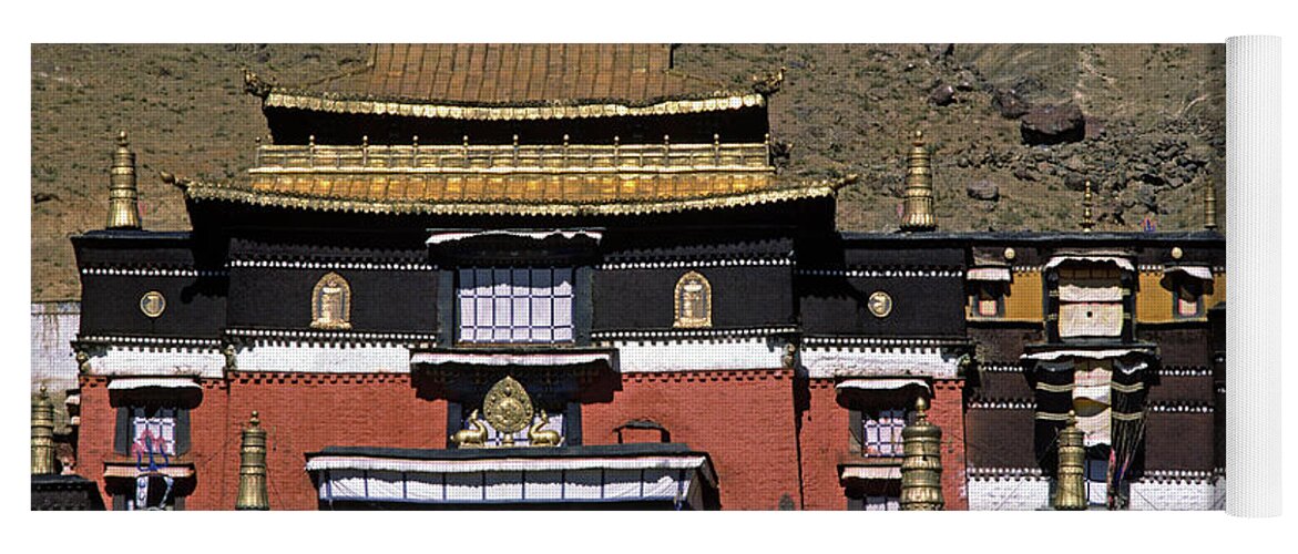 Travel Yoga Mat featuring the photograph Tibet_110-6 by Craig Lovell