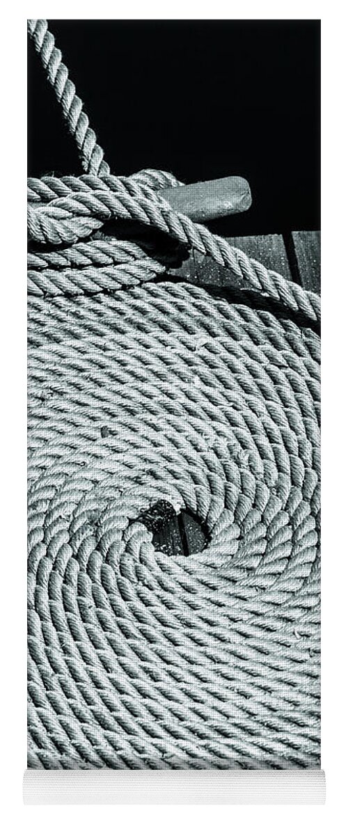 Nautical Yoga Mat featuring the photograph Tied off 2 by Jason Hughes