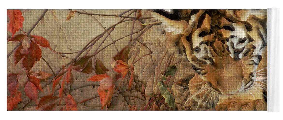 Tiger Yoga Mat featuring the photograph Tiger Cub 3 by Ernest Echols