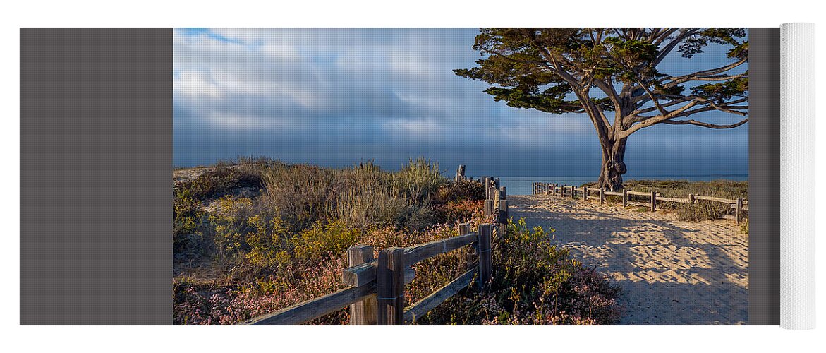 Monterey Yoga Mat featuring the photograph To the Beach by Derek Dean