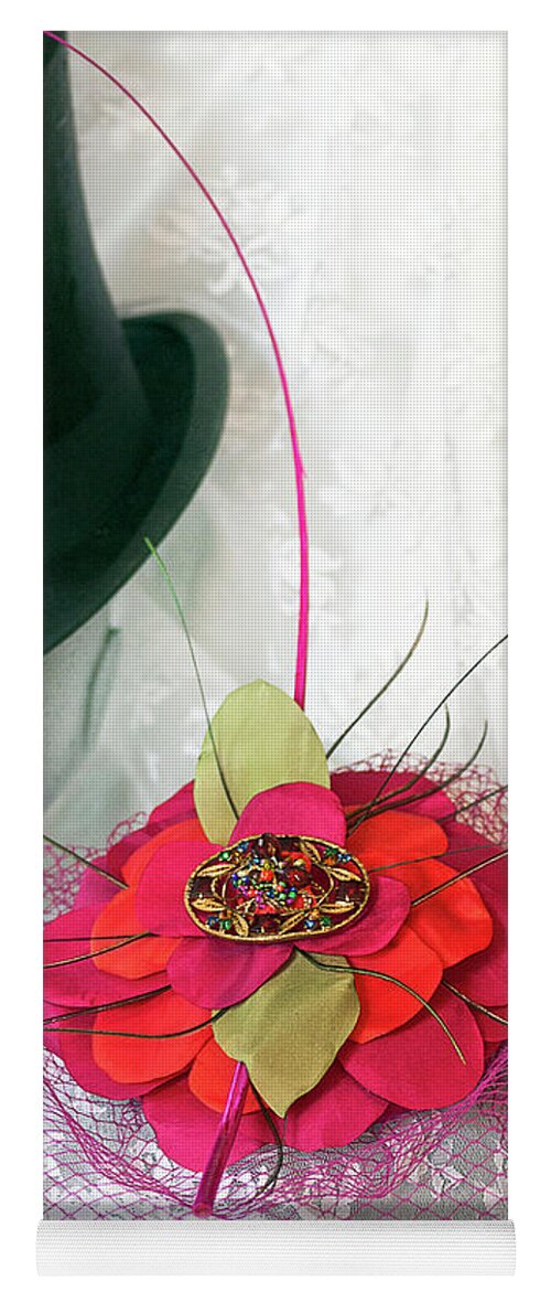 Top Hat Yoga Mat featuring the photograph Top Hat and Veils by Terri Waters