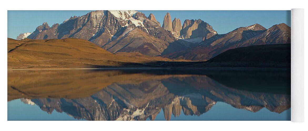 Mountains Yoga Mat featuring the photograph Torres del Paine by Max Waugh