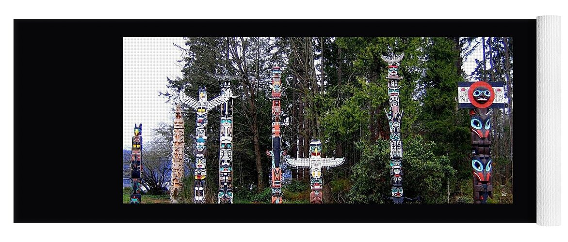 Totem Poles Yoga Mat featuring the photograph Totem Poles by Will Borden