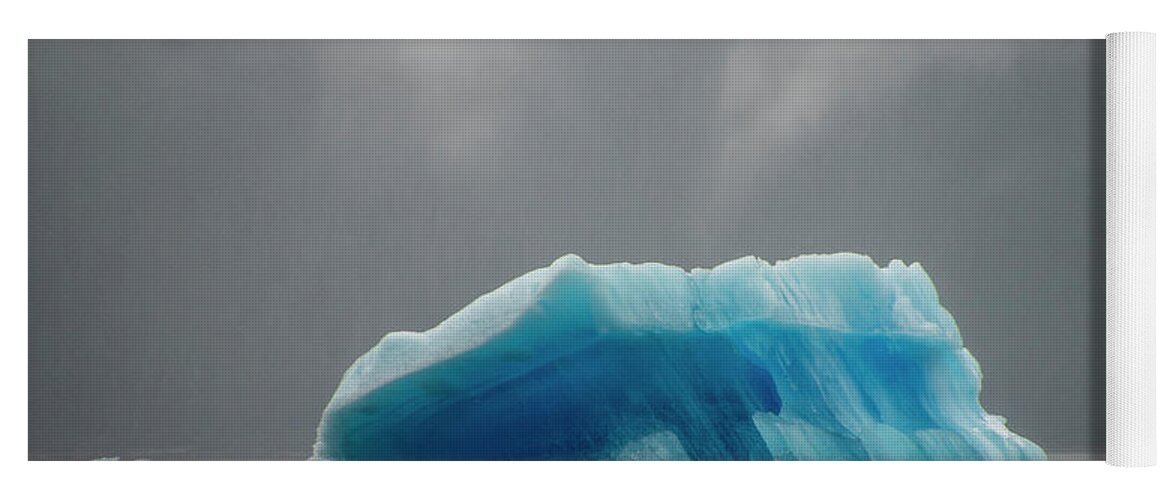 Iceberg Yoga Mat featuring the photograph Iceberg - Tracy Arm Fjord by Louise Magno