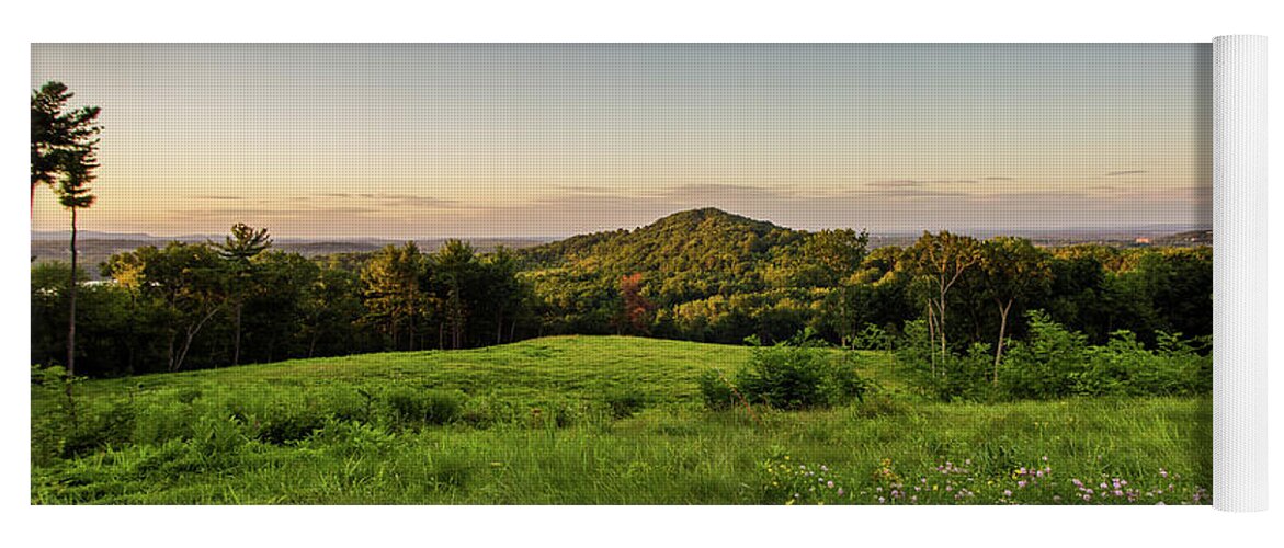 Hudson Valley Yoga Mat featuring the photograph Tranquility in Hudson by John Morzen