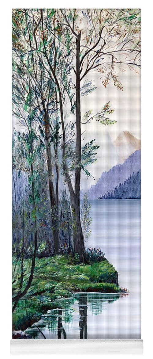 Peace Yoga Mat featuring the painting Tranquility by Marilyn McNish