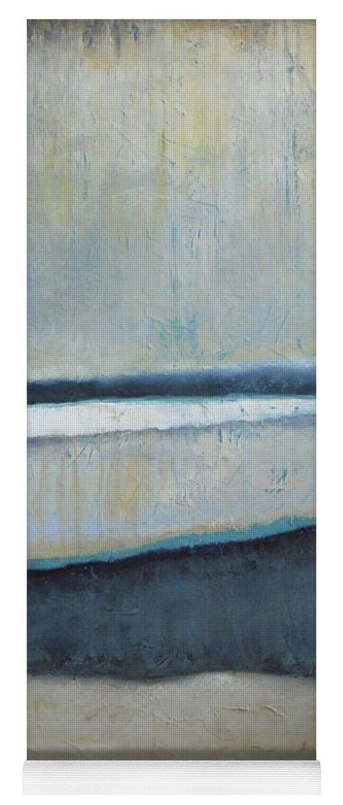 Abstract Yoga Mat featuring the painting Tranquility of the Dusk by Vesna Antic