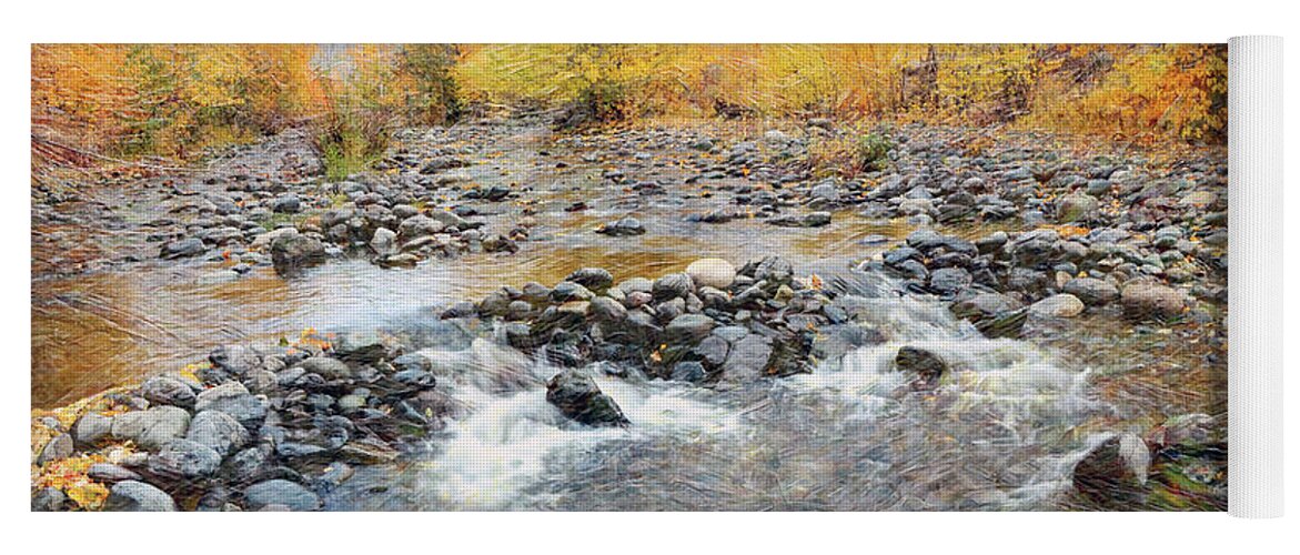 River Yoga Mat featuring the photograph Tranquille Creek # 2 by Ed Hall