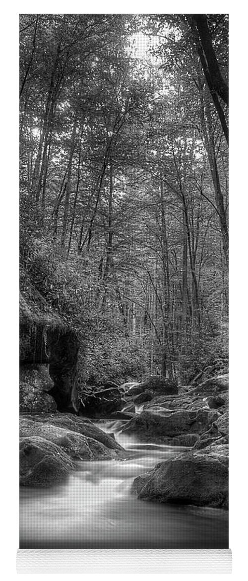 Tennessee Stream Yoga Mat featuring the photograph Tribtuary by Mike Eingle