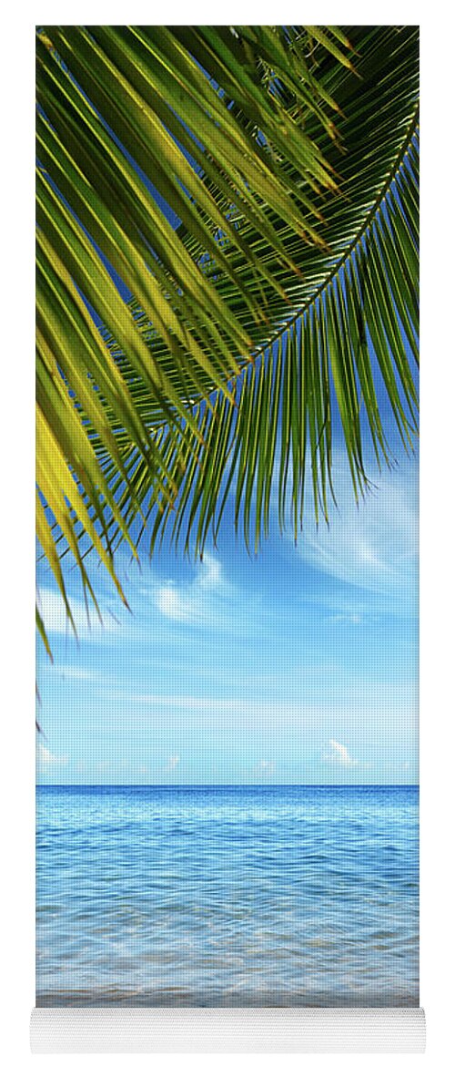 Bay Yoga Mat featuring the photograph Tropical Beach by Carlos Caetano