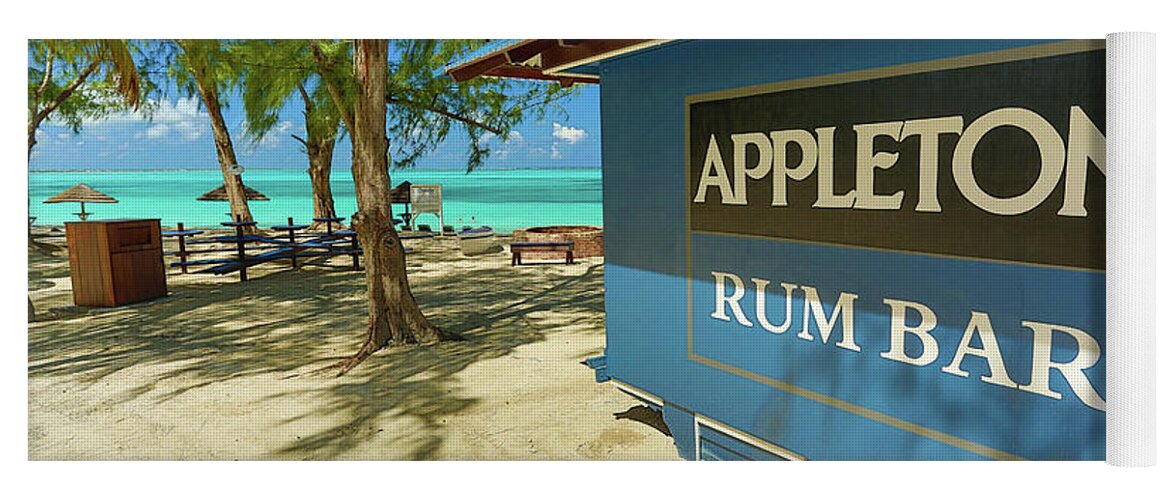 Beach Yoga Mat featuring the photograph Tropical Rum Bar by Dillon Kalkhurst