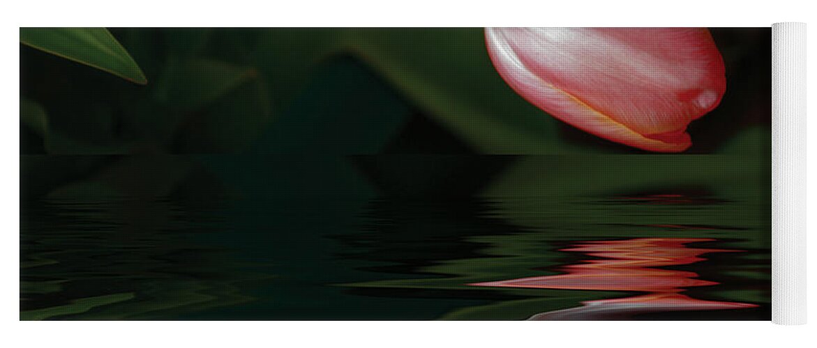 Tulip Yoga Mat featuring the photograph Tulip Reflections by Elaine Teague