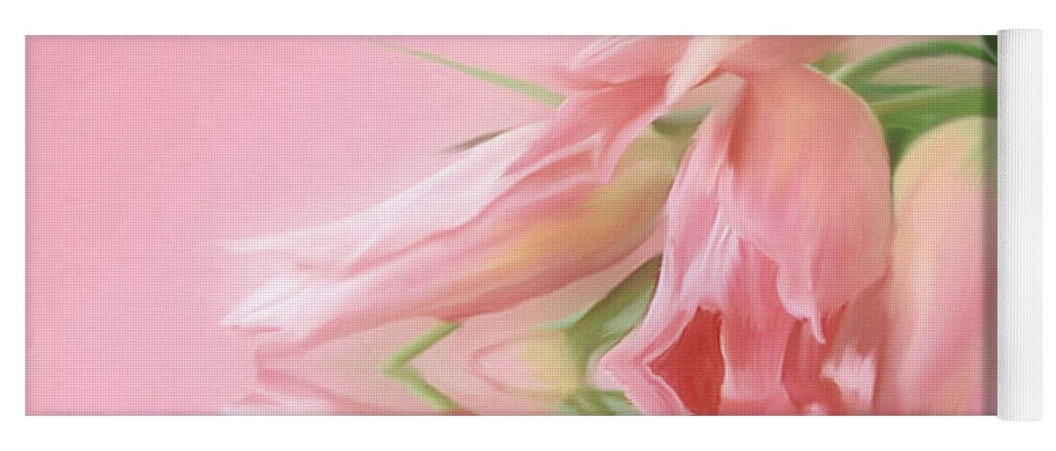 Botanical Yoga Mat featuring the painting Tulip Wish by Elaine Manley