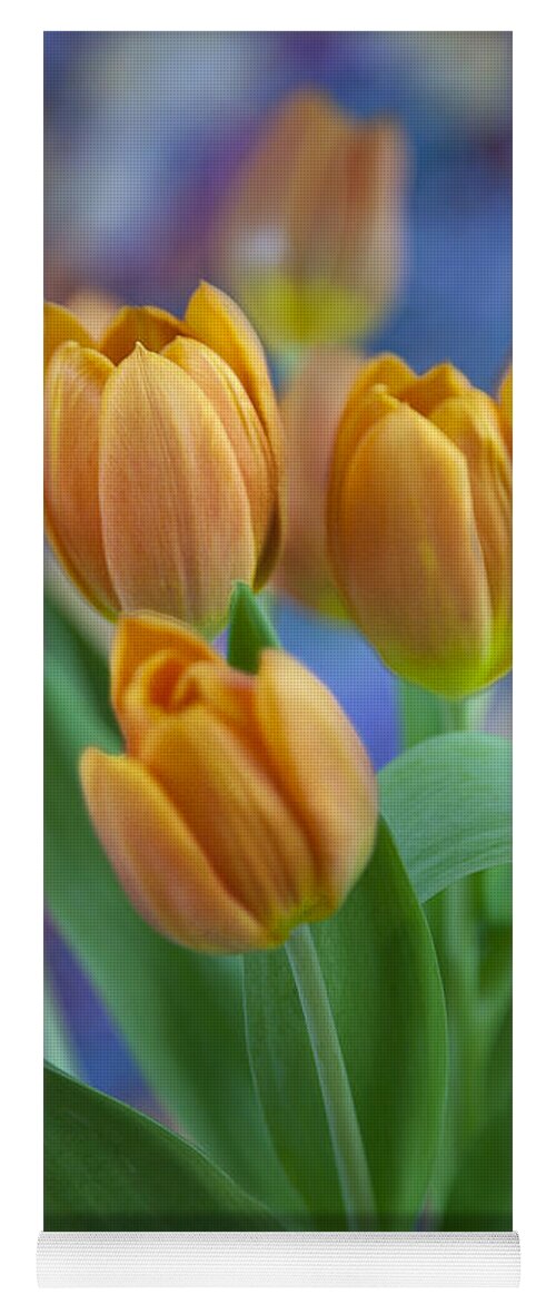 The Freshly Cut Tulips Will Make Any Environment Look Good. Yoga Mat featuring the photograph Tulips 2015 #1 by Greg Kopriva