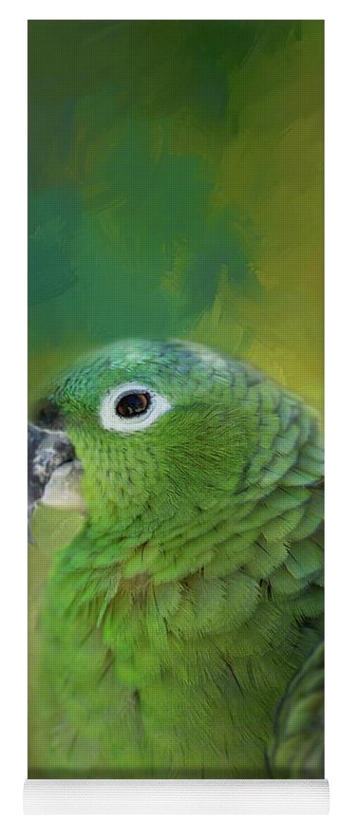 Blue-fronted Amazon Yoga Mat featuring the photograph Turquoise-Fronted Amazon by Eva Lechner