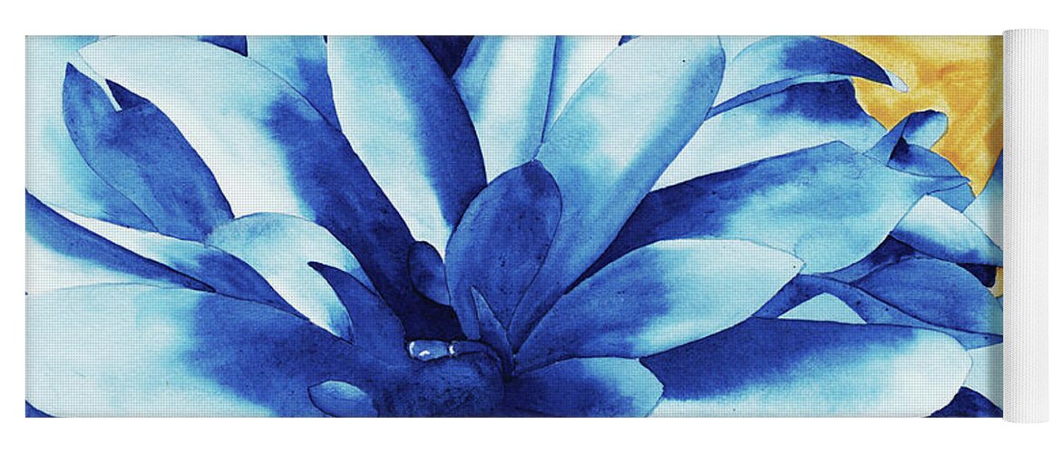 Watercolor Yoga Mat featuring the painting Two Tone by Ken Powers