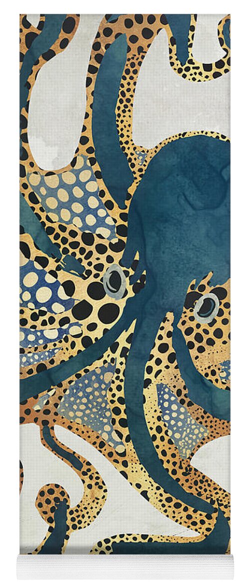 Octopus Yoga Mat featuring the digital art Underwater Dream VI by Spacefrog Designs