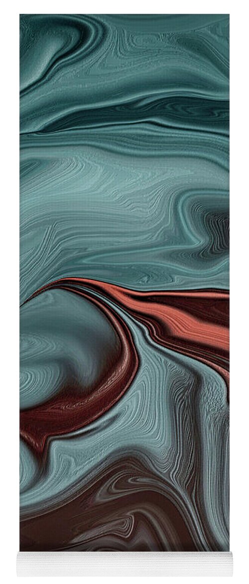 Abstract Feelings Yoga Mat featuring the digital art Untitled by Leo Symon