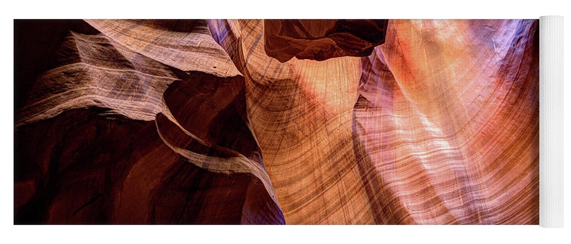 Antelope Canyon Yoga Mat featuring the photograph Upper Antelope Canyon Page Arizona by Wayne Moran