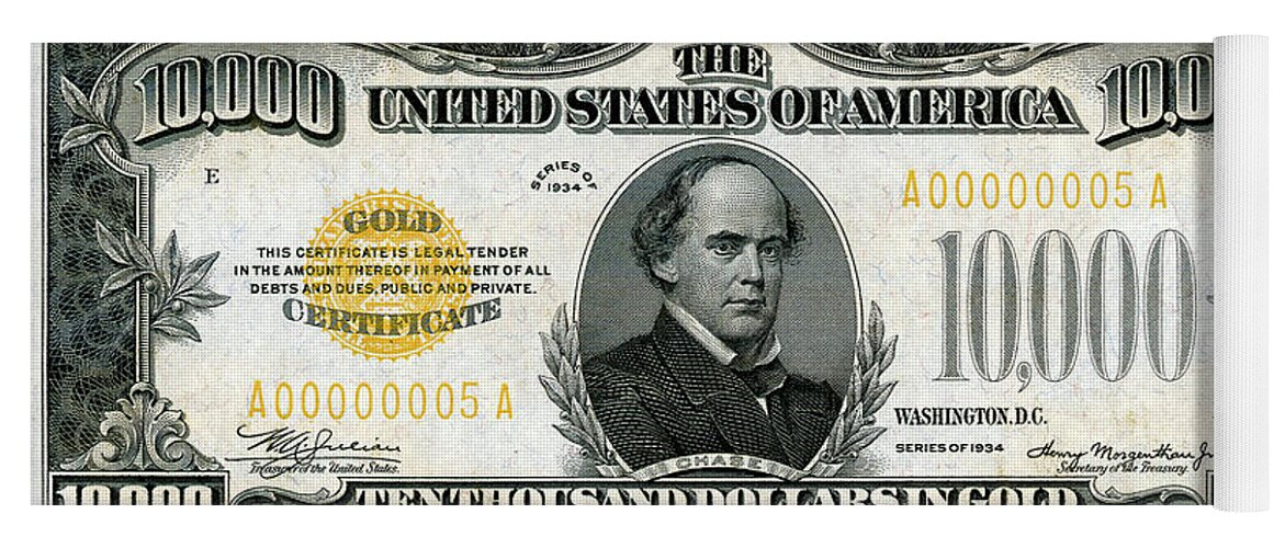 ten thousand dollar bill president
