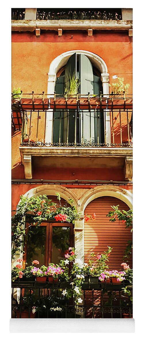 Venice Yoga Mat featuring the photograph Venetian Windows by Alessandro Della Pietra