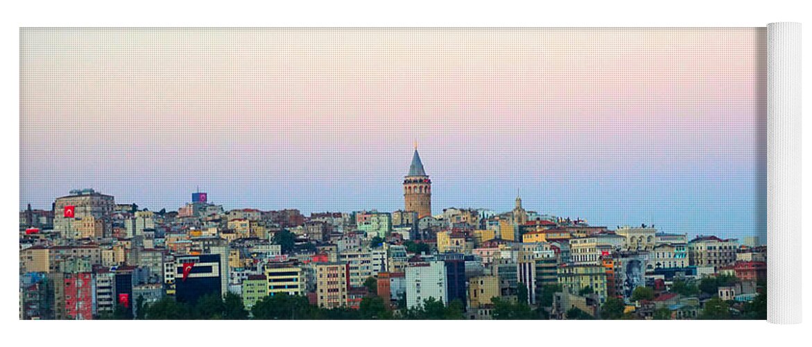 Bosphorus Yoga Mat featuring the photograph View of Istanbul by Lilia S