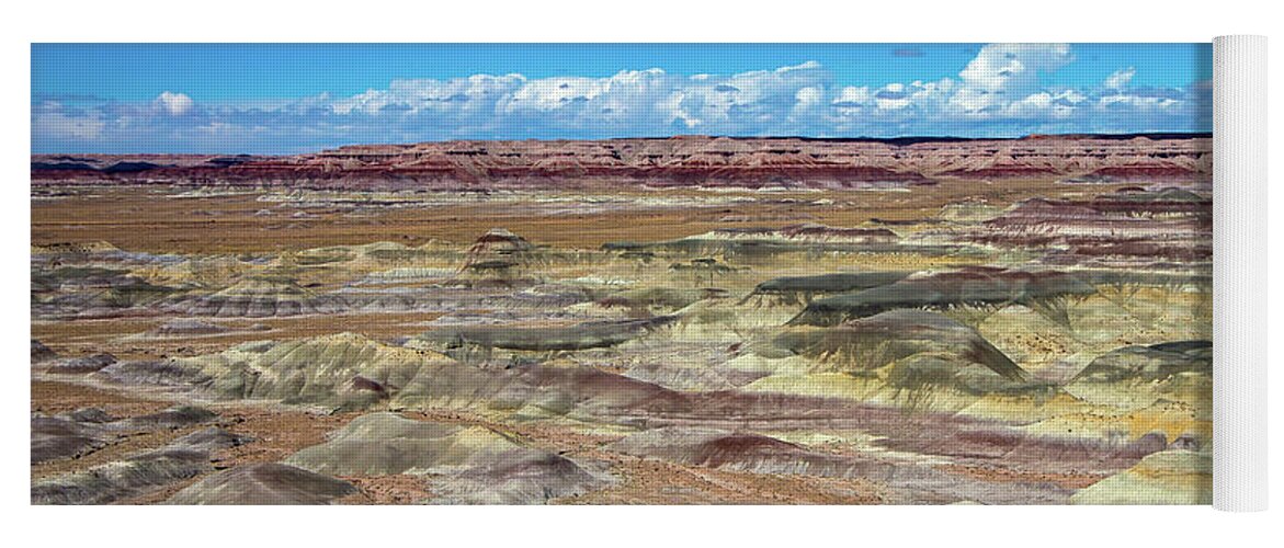 Painted Desert Yoga Mat featuring the photograph View of the Little Painted Desert by Stephen Whalen