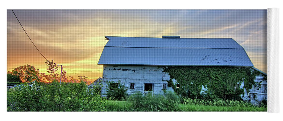Barn Yoga Mat featuring the photograph Vine Coated by Bonfire Photography