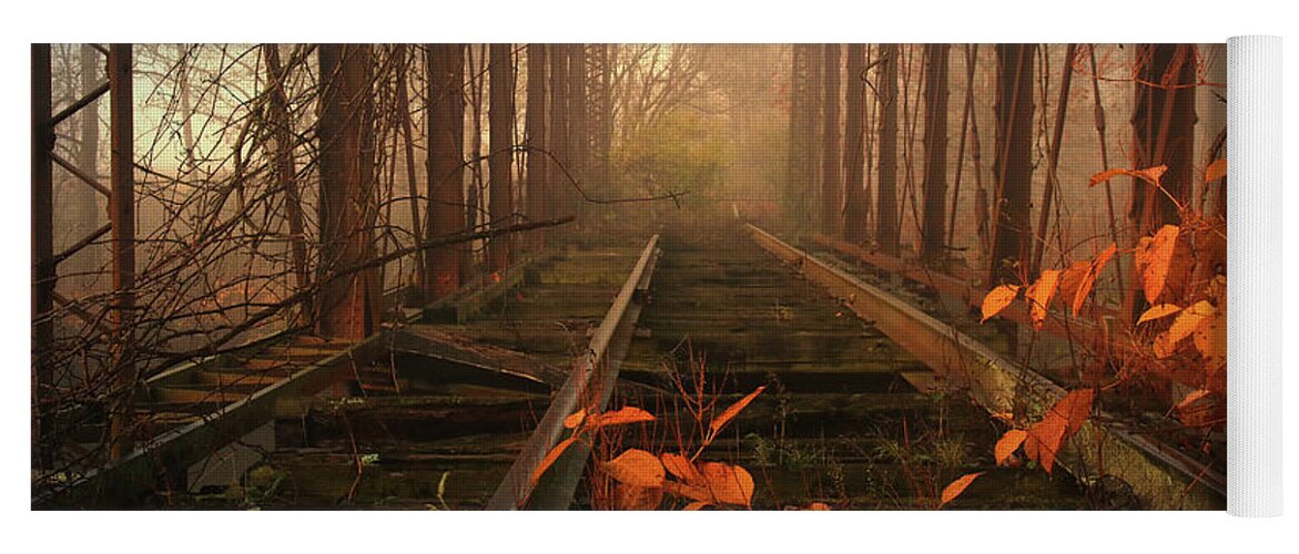 Old Railroad Bridge Yoga Mat featuring the photograph Vintage Dream by Rob Blair