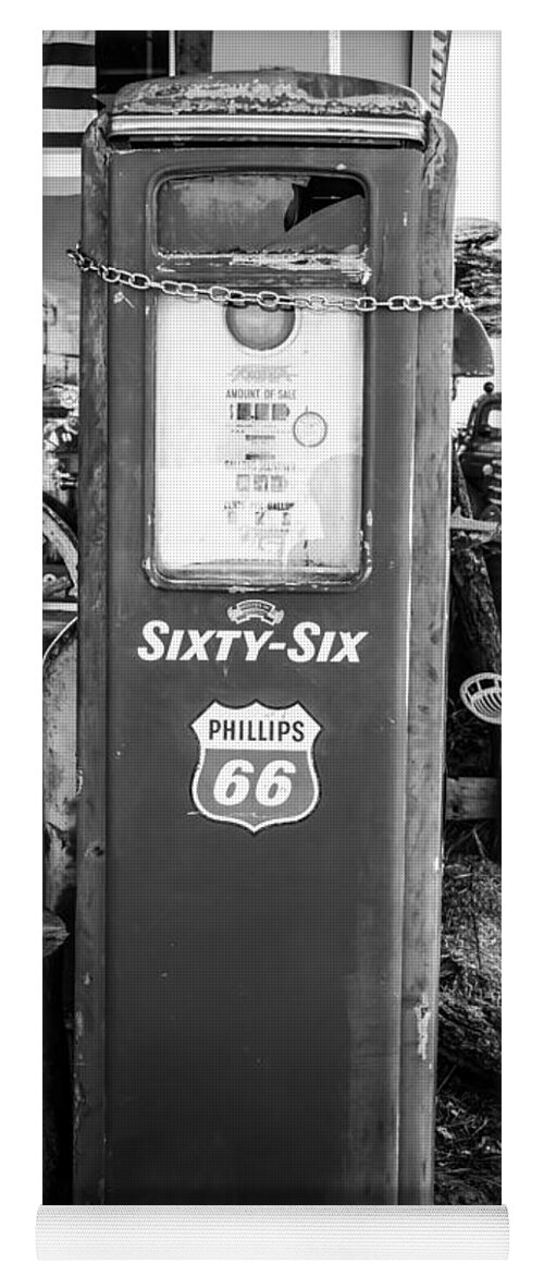 Gas Pump Yoga Mat featuring the photograph Vintage Gas Pump by Anthony Sacco