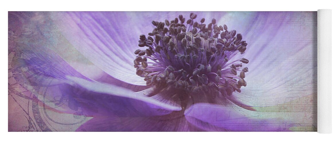 Flower Yoga Mat featuring the photograph Vision de Violette by Jessica Brawley