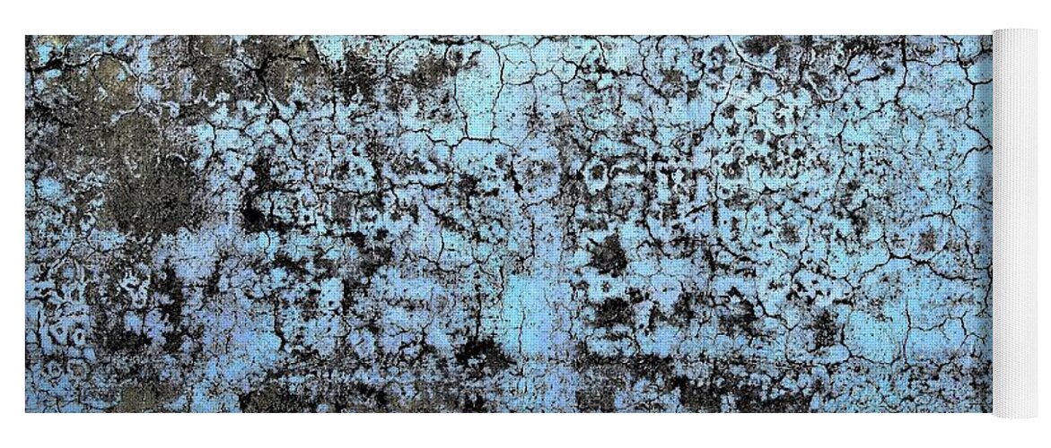 Texture Yoga Mat featuring the photograph Wall Abstract 163 by Maria Huntley