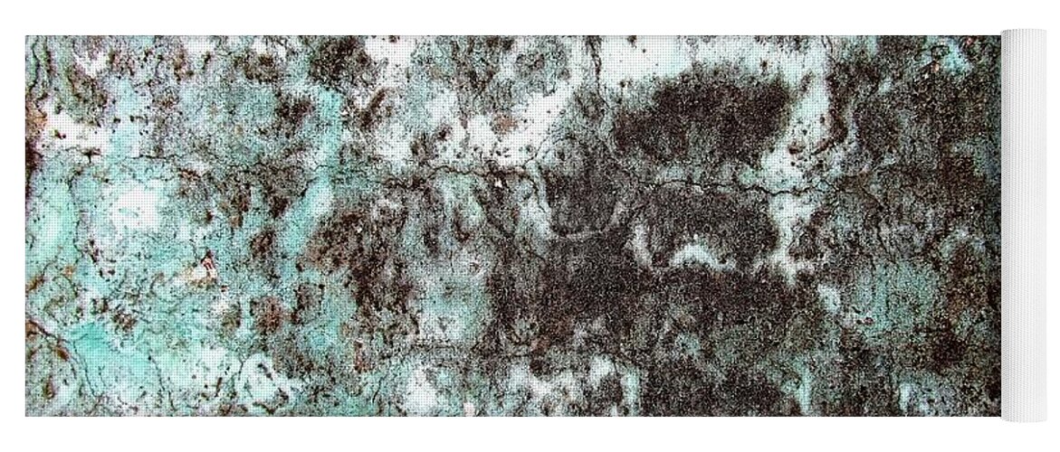 Texture Yoga Mat featuring the photograph Wall Abstract 173 by Maria Huntley