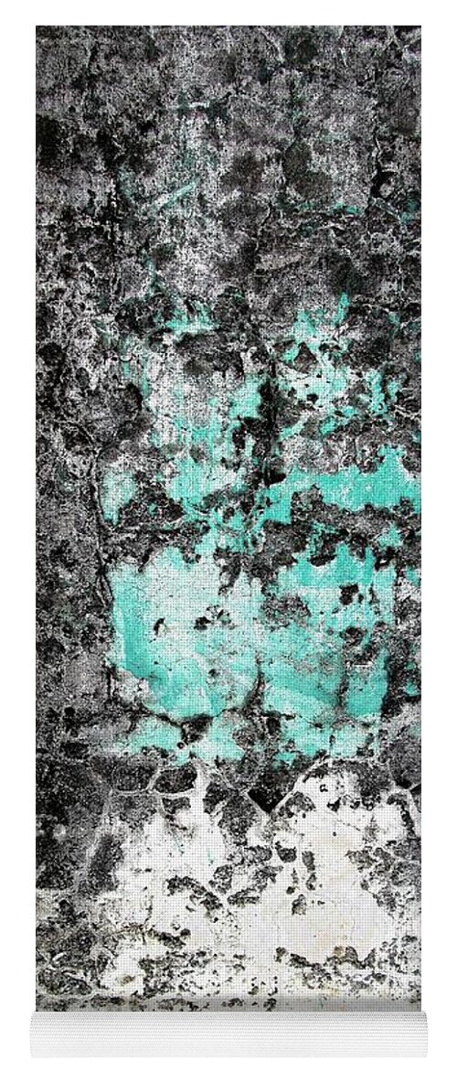 Texture Yoga Mat featuring the photograph Wall Abstract 185 by Maria Huntley