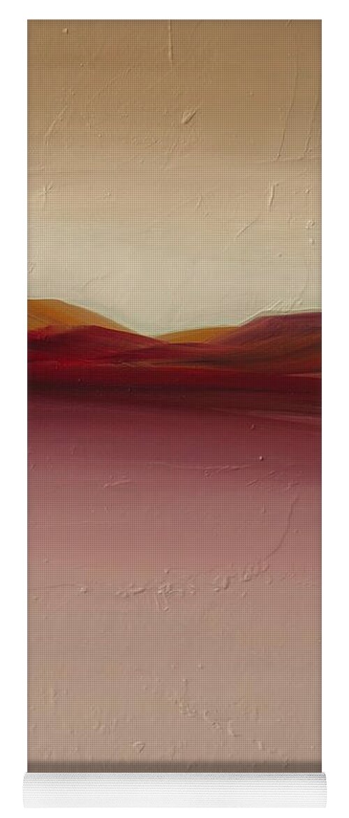 Landscape Yoga Mat featuring the painting Warm Mountains by Michelle Abrams