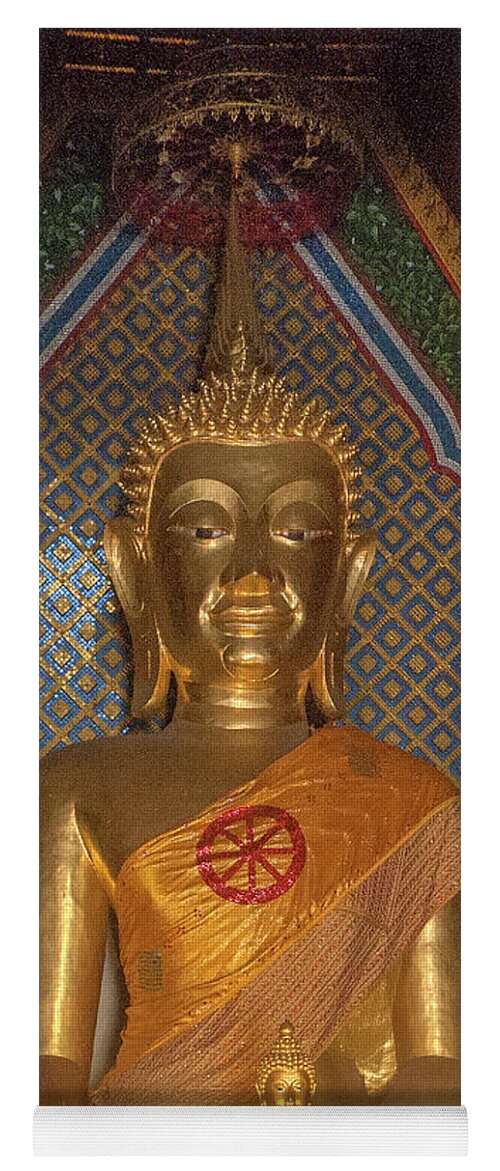 Scenic Yoga Mat featuring the photograph Wat Chomphu Phra Wihan Principal Buddha Image DTHCM1212 by Gerry Gantt