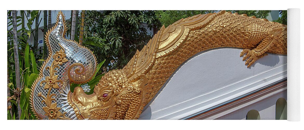 Scenic Yoga Mat featuring the photograph Wat Mae San Ban Luk Ho Tham Makara or Sea Dragon DTHLU0206 by Gerry Gantt
