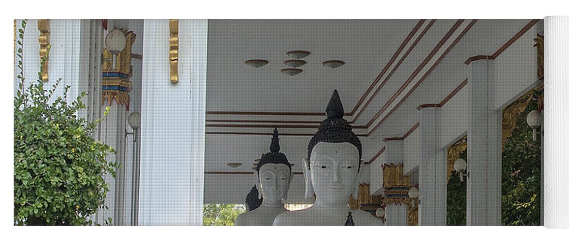 Temple Yoga Mat featuring the photograph Wat Nakon Sawan Phra Wihan Buddha Images DTHNS0014 by Gerry Gantt