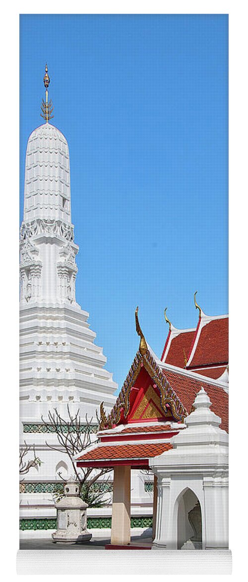 Scenic Yoga Mat featuring the photograph Wat Nang Ratchaworawihan Phra Prang DTHB0441 by Gerry Gantt