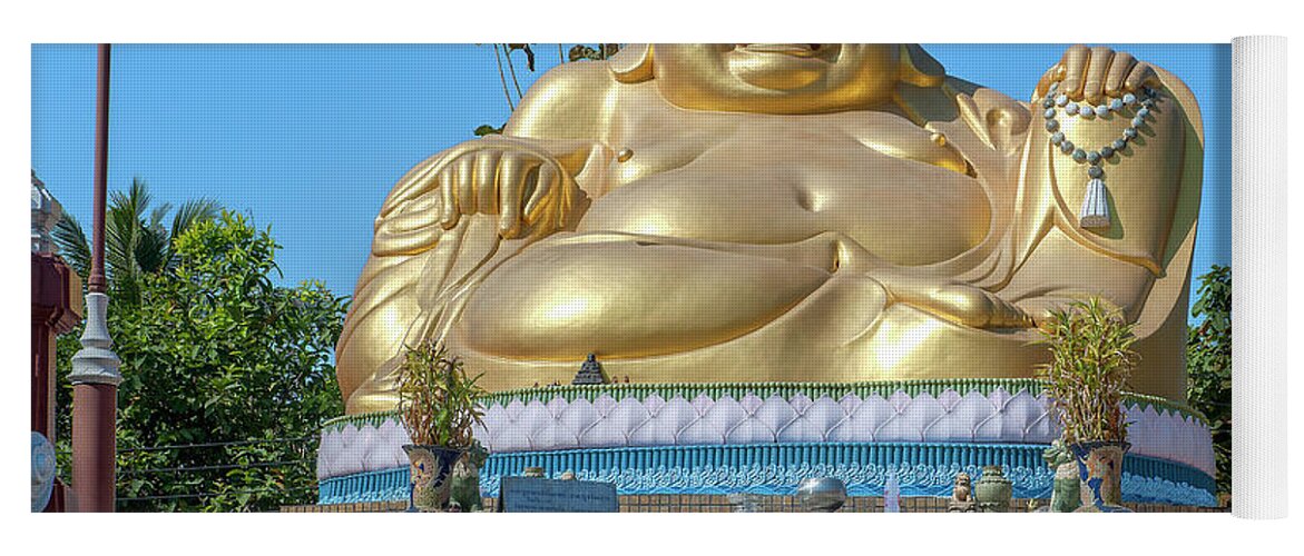 Scenic Yoga Mat featuring the photograph Wat Piyaram Wealth Luck Buddha Shrine DTHCM1233 by Gerry Gantt