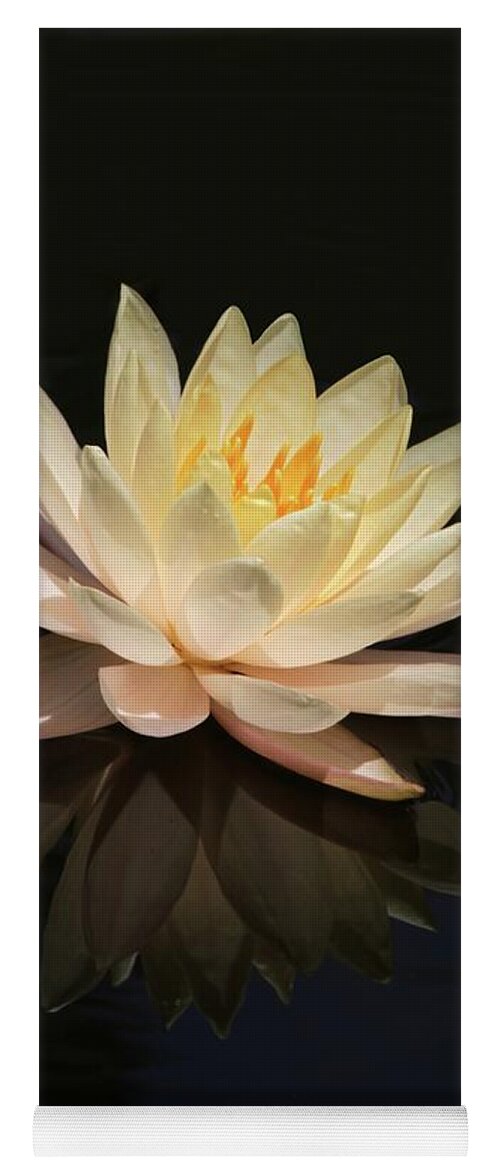 Water Lily Yoga Mat featuring the photograph Water Lily Reflected by Sabrina L Ryan