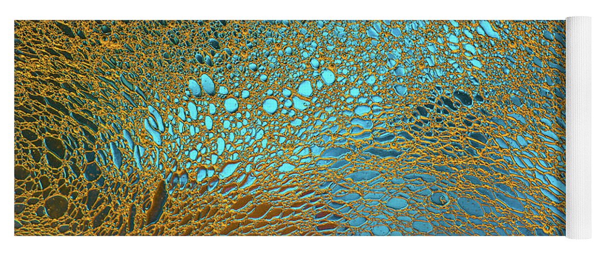 Oil Yoga Mat featuring the photograph Water Reef Abstract by Bruce Pritchett