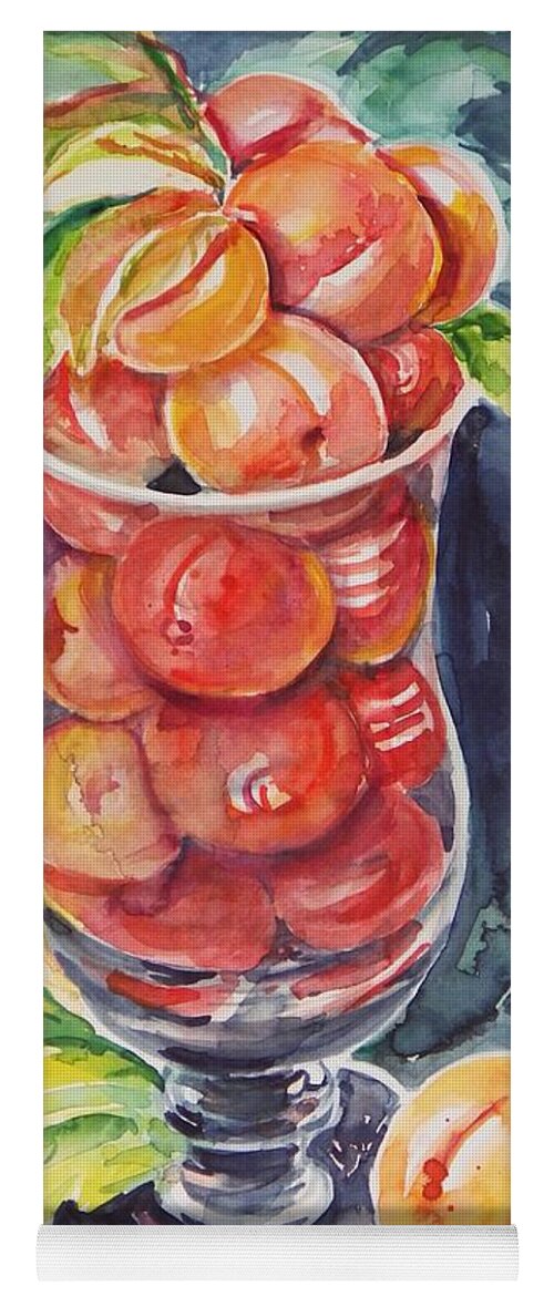 Fruit Yoga Mat featuring the painting Watercolor Series No. 214 by Ingrid Dohm