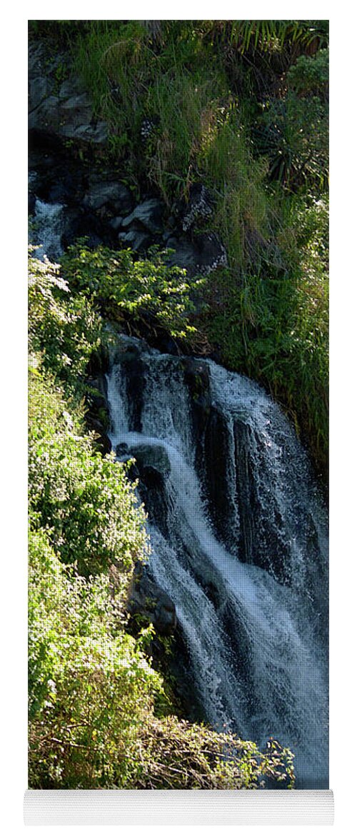 Fine Art Photography Yoga Mat featuring the photograph Waterfall I by Patricia Griffin Brett