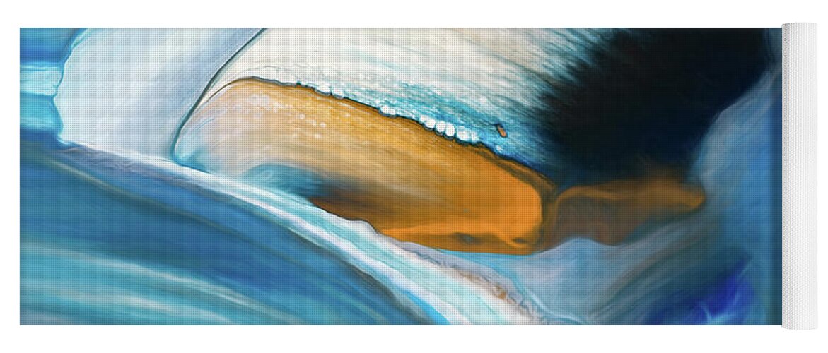 Abstract Yoga Mat featuring the photograph Waterfall by Patti Schulze