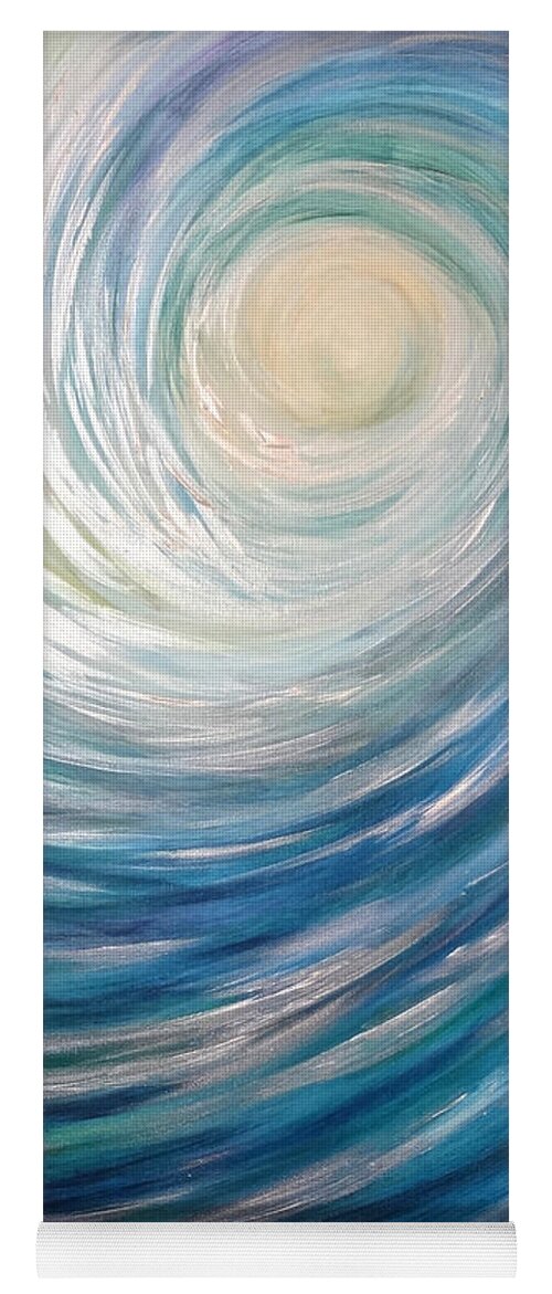 Wave Yoga Mat featuring the painting Wave of Light by Michelle Pier