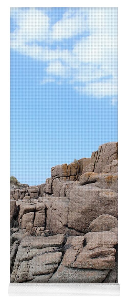 Rock Texture Yoga Mat featuring the photograph Weather Beaten Carrickfinn Donegal Ireland by Eddie Barron