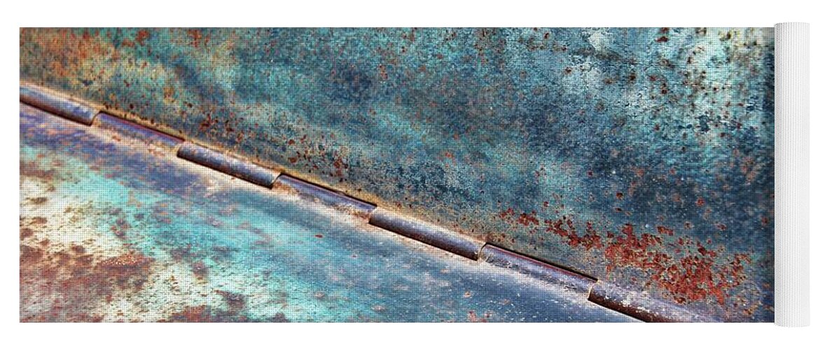 Rust Yoga Mat featuring the photograph Weathered by Kathy Bassett