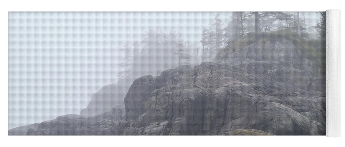 West Coast Yoga Mat featuring the photograph West Coast Landscape Ocean Fog I by Roxy Hurtubise