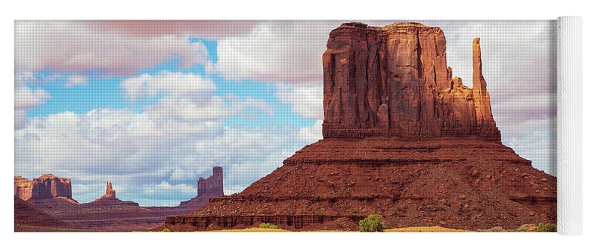 Monument Valley Yoga Mat featuring the photograph West Mitten by Mimi Ditchie